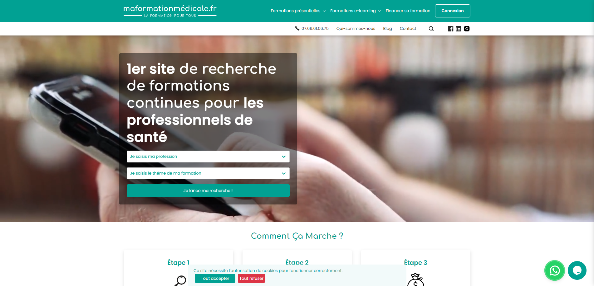 Website of Ma Formation Médicale